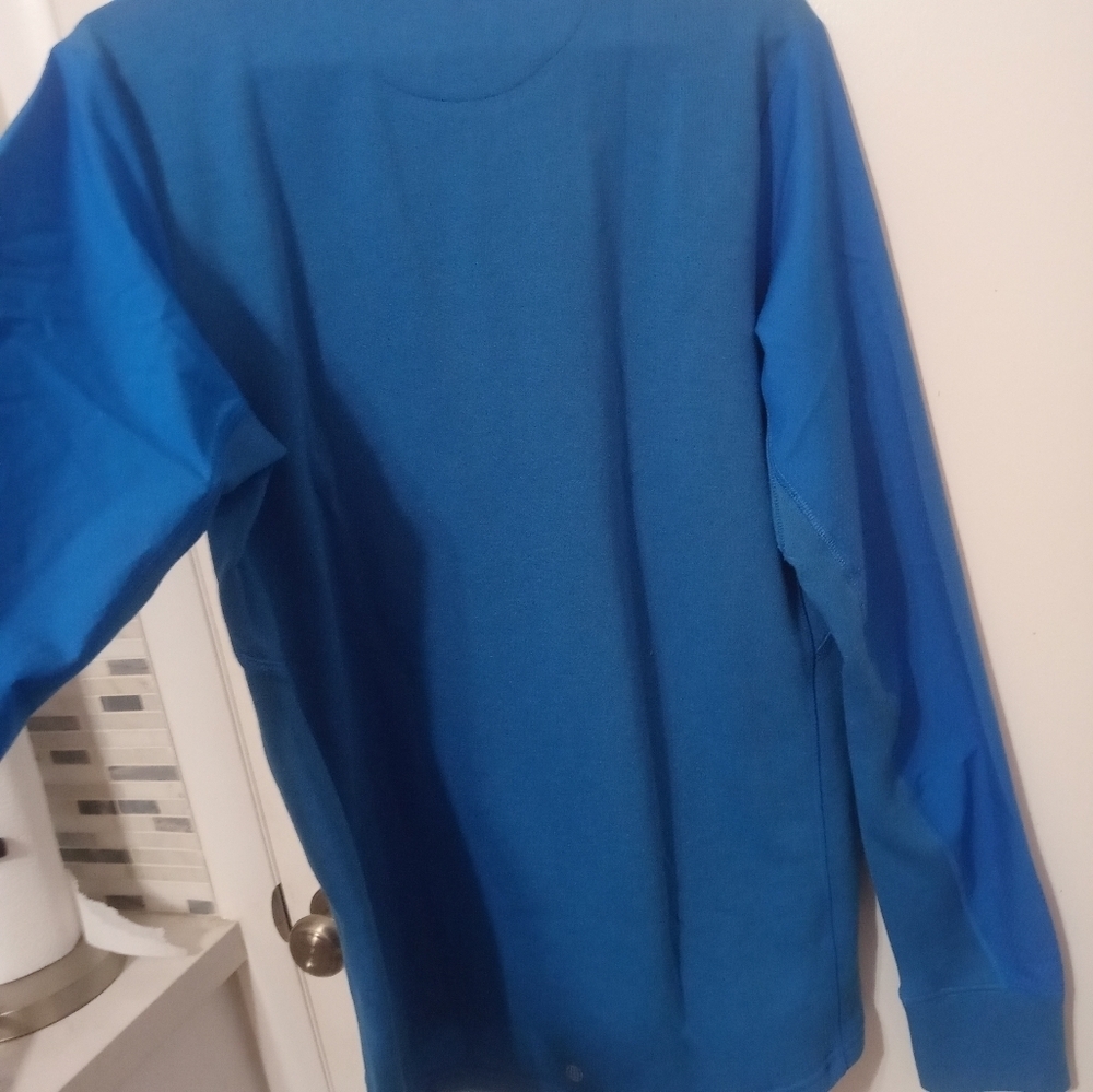 Adidas Running Sky blue Climacool Athletic shirt, Reflective, thumbholes M - Picture 9 of 13